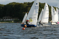 Start vor der Tribne