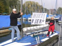 Schiff mit Bier an Bord