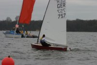 OK Jollen auf dem Raumwindkurs