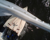 OK Jolle aus der Vogelperspektive