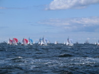 420er Jollen unter Spinacker