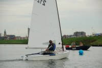 Segler kurz vor dem Ziel