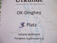 Siegerurkunde mit leichten Fehlern