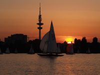 Die Alster in winterlicher Stimmung